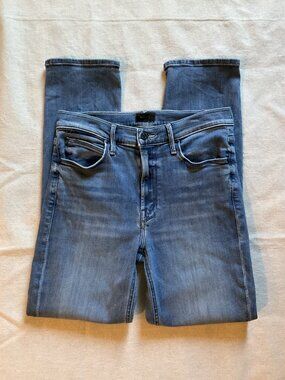 Mother The Dazzler Mid-Rise Ankle Straight Leg Jeans, We The Animals, Sz 27